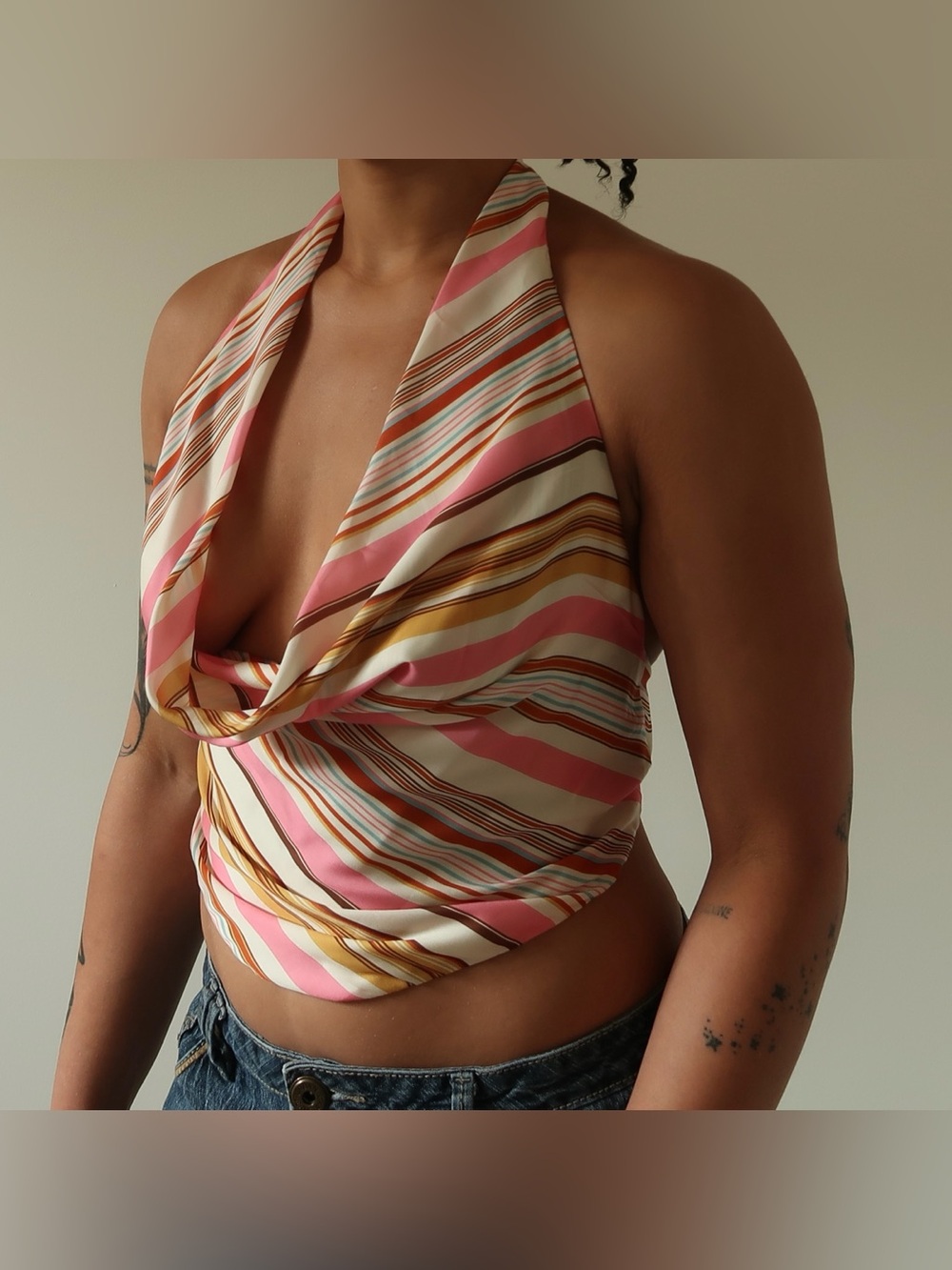 Zara Cowl Neck Halter